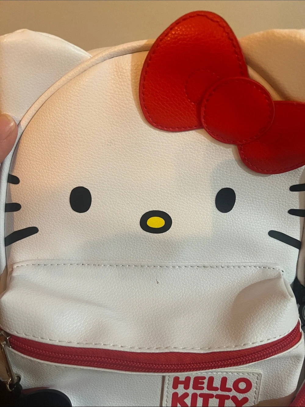 Hello Kitty White and Red mini Backpack with Matching Pouch